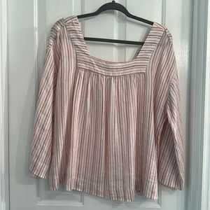 EUC Rachel Zoe 100% Linen Boho Top XL